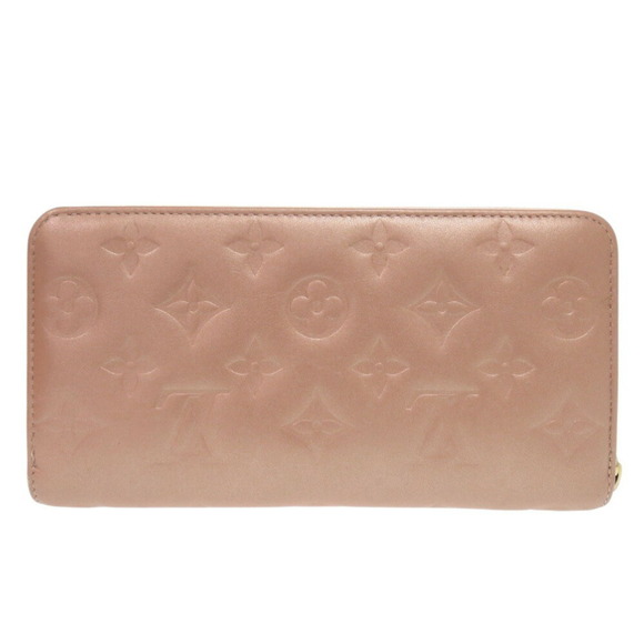 Louis Vuitton Monogram Embossed M81708 Lambskin Rose Gold Long Wallet Pink LV... - Picture 4 of 8